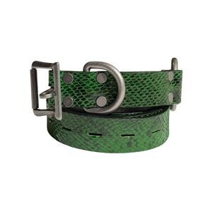 Snake skin python belt